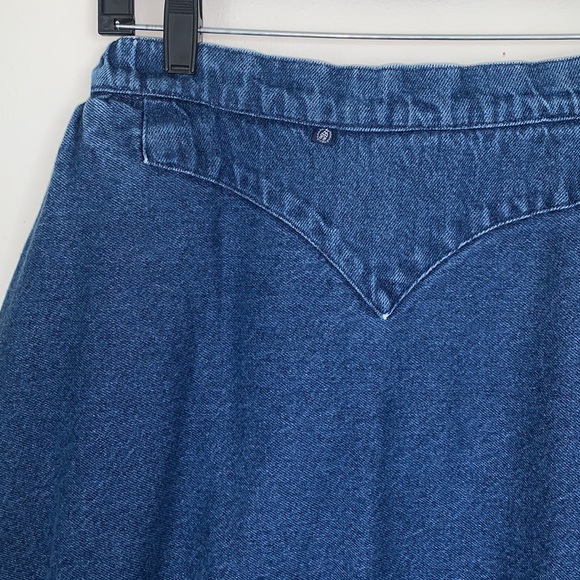Vintage 70’s Rockmount Ranch Wear Denim Western Skirt - Picture 2 of 7